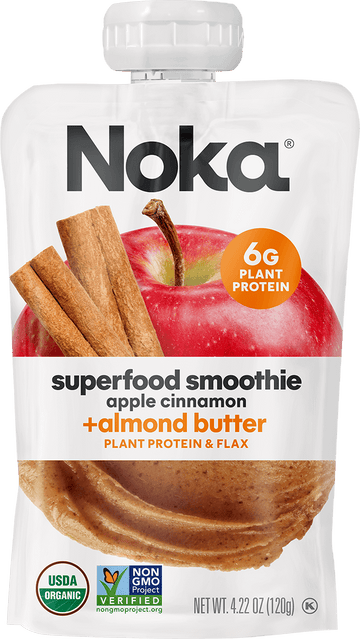 Apple Cinnamon, Almond Butter, Superfood Smoothie + Nut Butter