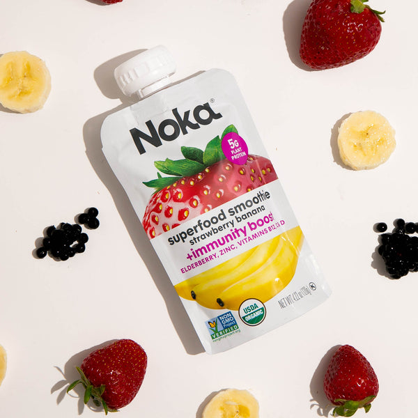 Strawberry Banana, Superfood Smoothie + Immunity Boost