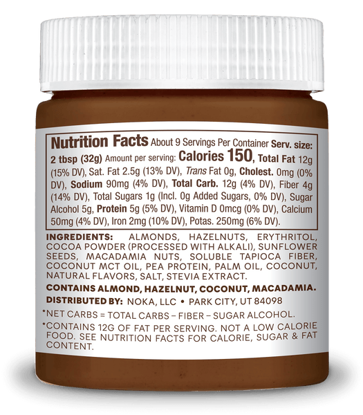 NEW! Superfood Chocolate Hazelnut Nut Butter Jar