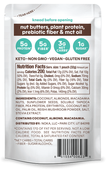 NEW! Superfood Macadamia Coconut Nut Butter Packs