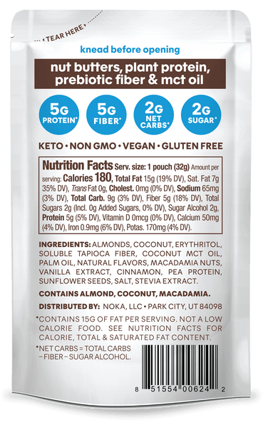 NEW! Superfood Vanilla Almond Nut Butter Packs