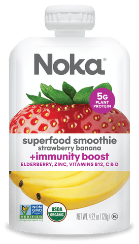 Strawberry Banana, Superfood Smoothie + Immunity Boost